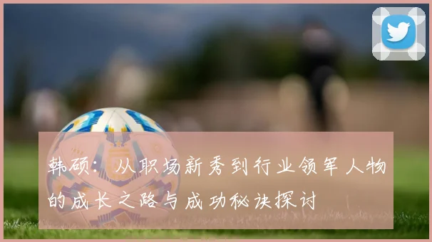 韩硕：从职场新秀到行业领军人物的成长之路与成功秘诀探讨